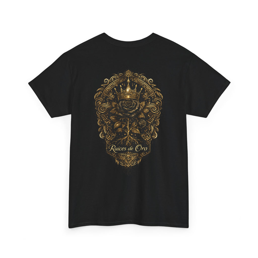 Raices de Oro T-Shirt —Crown Emblem Graphic Tee