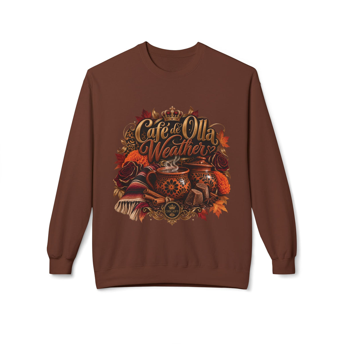 Cafe de Olla Weather | Midweight Softstyle Fleece Crewneck Sweatshirt