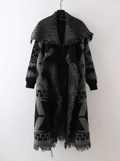 Tassel Knit Cardigan Jacket