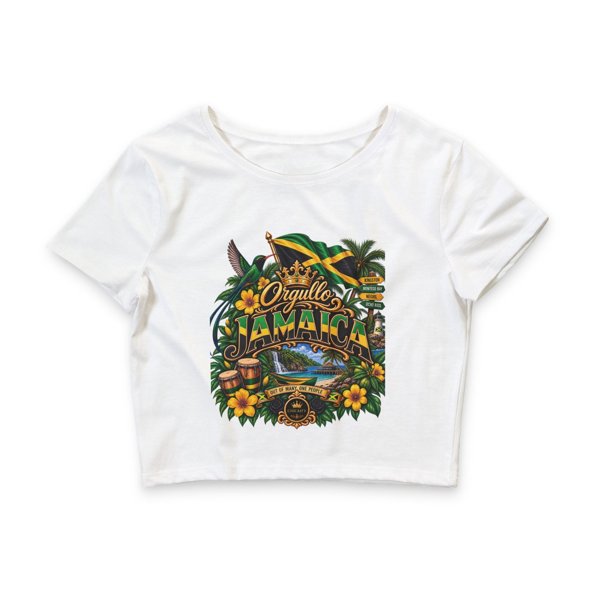 Orgullo Jamaica — Raíces Unidas Collection |  Crop Tee