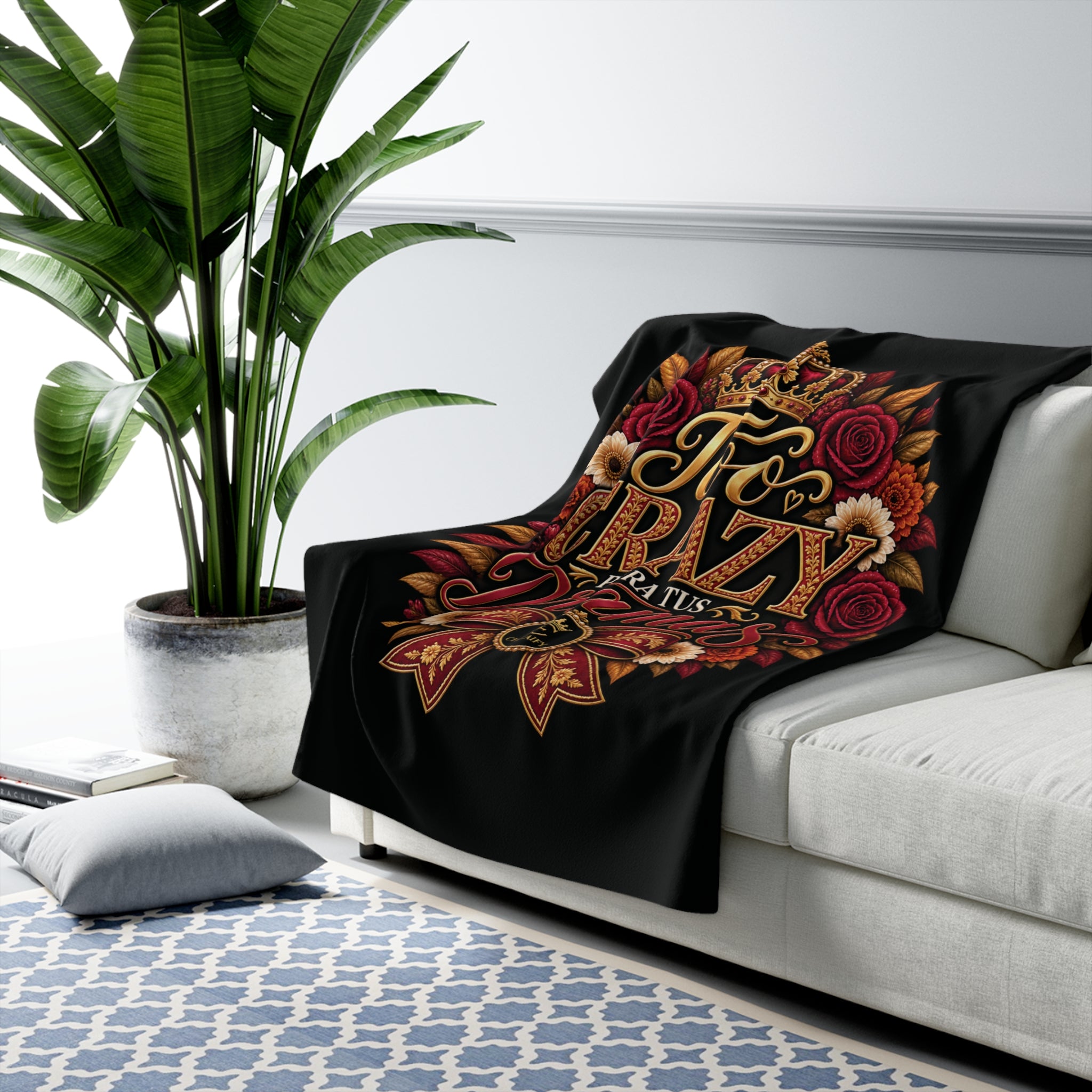 Too Crazy Para Tus Dramas – Charro-Inspired Edition  | Sherpa Fleece Blanket