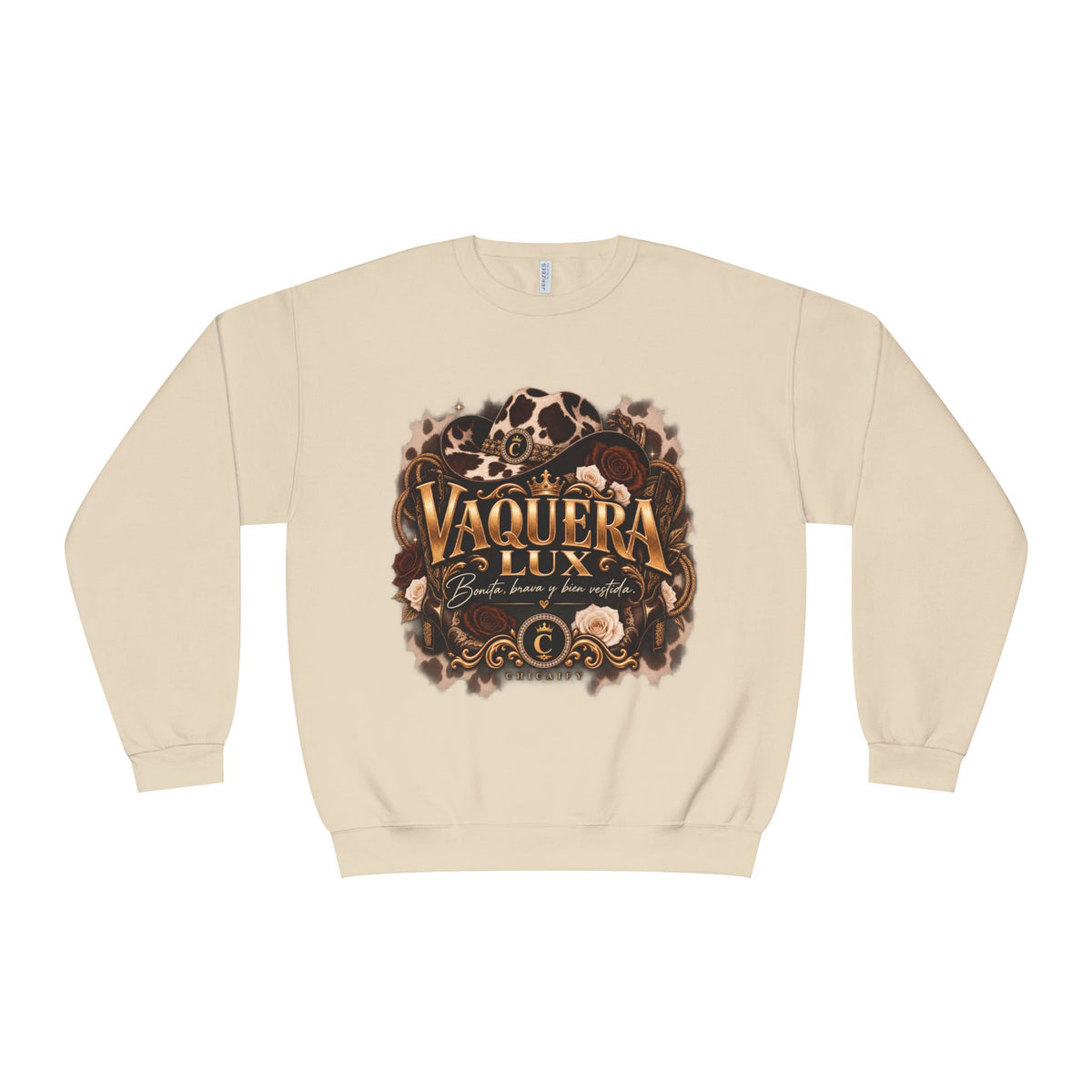 Vaquera Lux – Bonita, Brava y Bien Vestida | NuBlend® Crewneck Sweatshirt