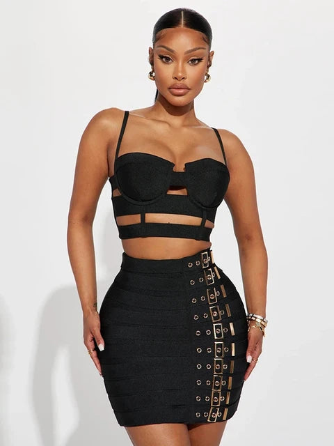 Bandage Camisole & Skirt Set