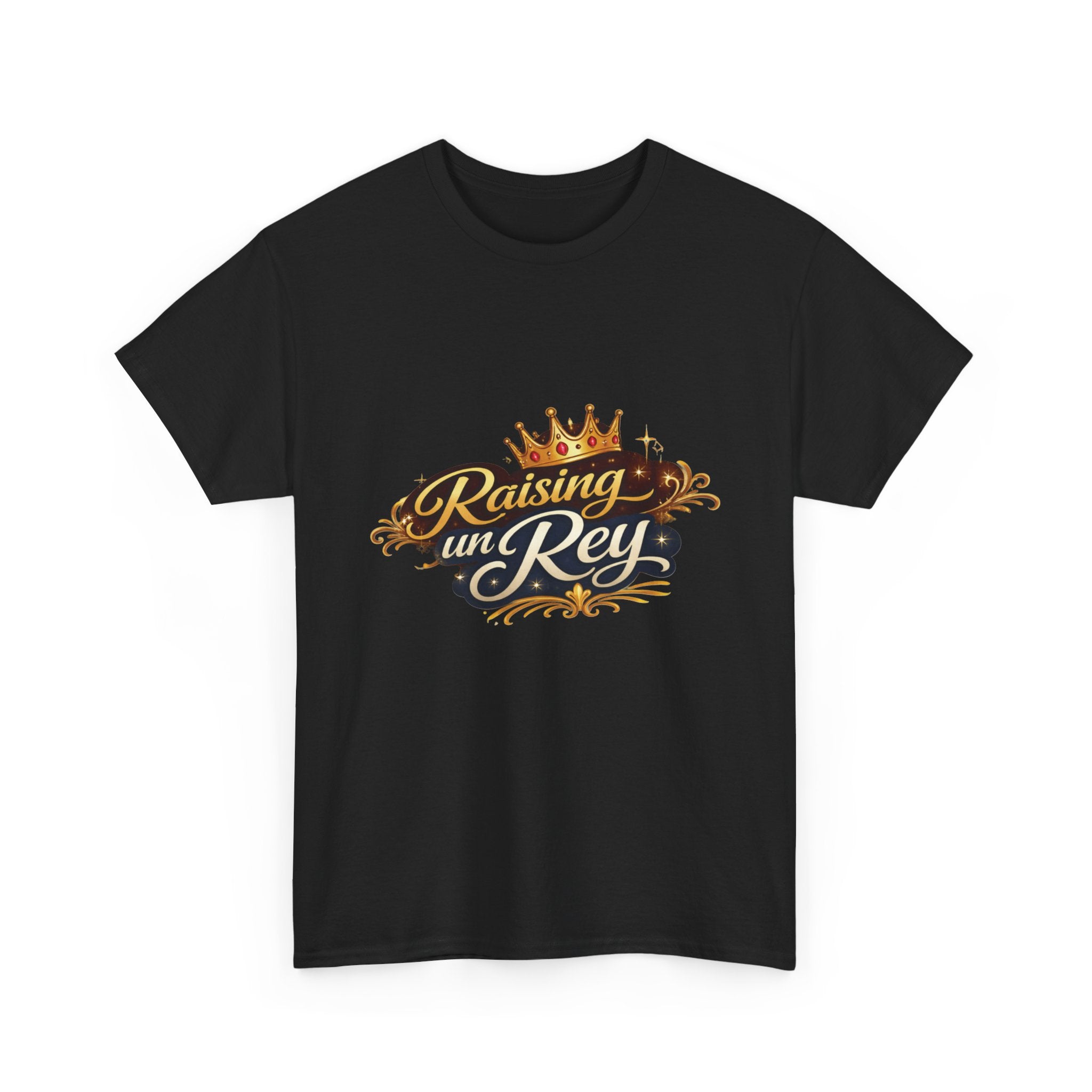 Raising un Rey T-Shirt — King Crown Vintage Script Tee for Mom & Son