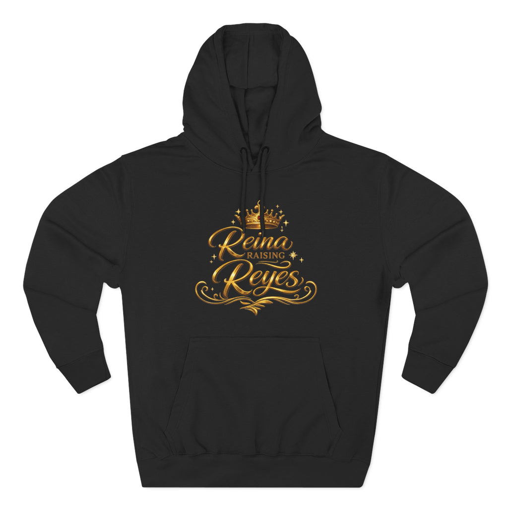 Reina Raising Reyes Hoodie — Gold Crown Family Name Pullover