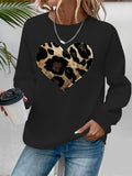 Printed Fleece Long-Sleeve Sweatshirt