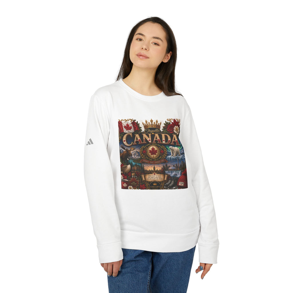 Orgullo Canada | Raíces Unidas Collection adidas Fleece Crewneck Sweatshirt