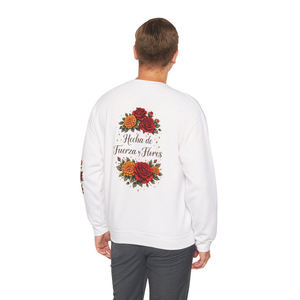 Floral "Hecha de Fuerza y Flores" Sweatshirt