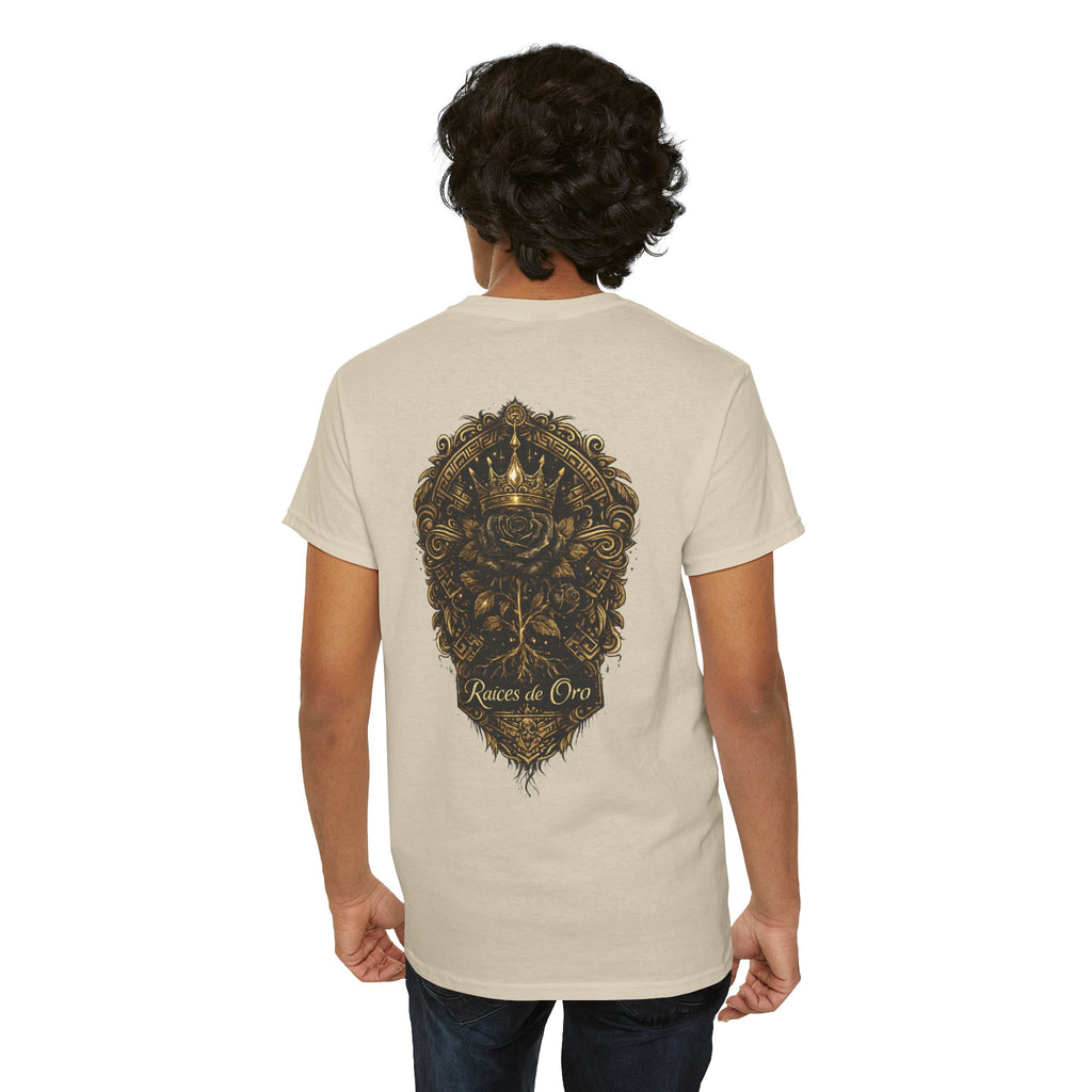 Raices de Oro T-Shirt —Crown Emblem Graphic Tee