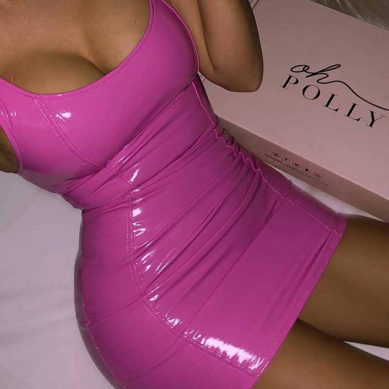 Sexy Leather  Dresses
