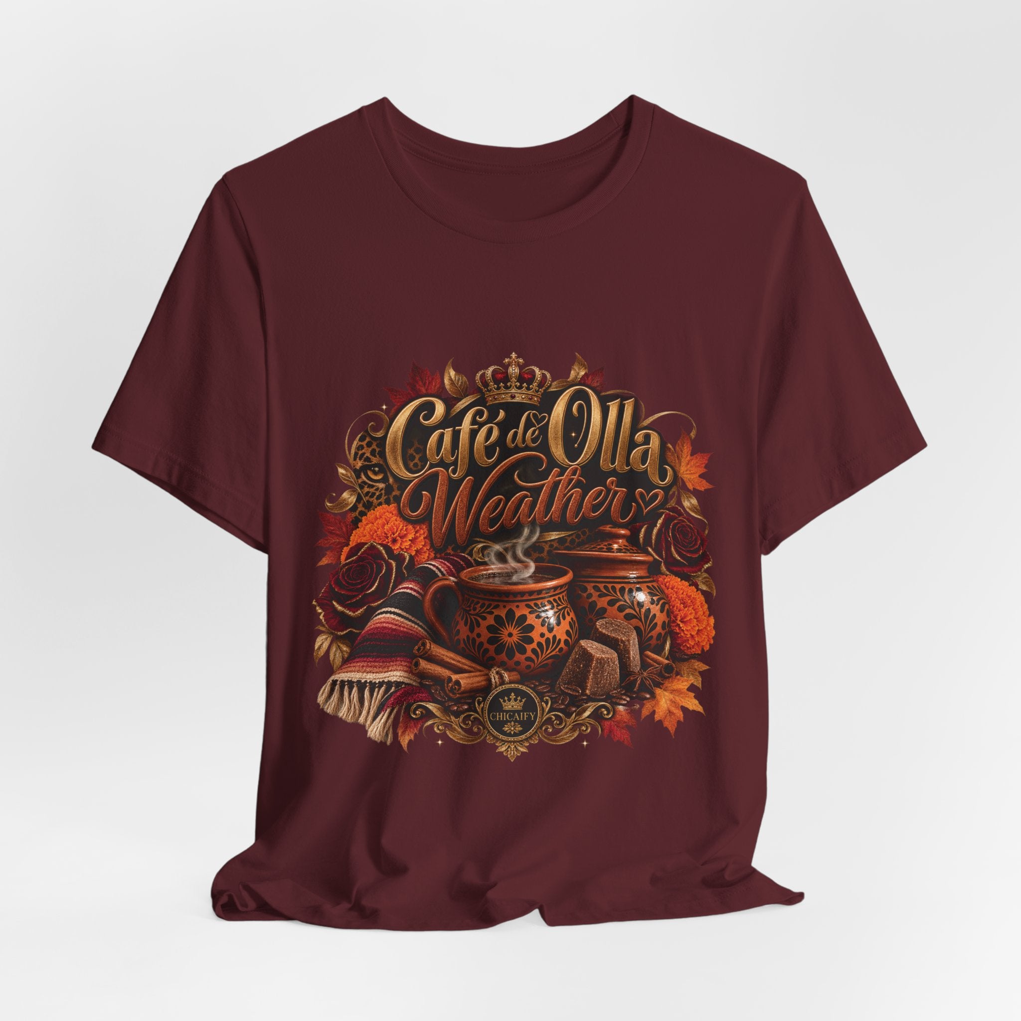 Café de Olla Weather Sweatshirt | Mexican Fall | Chicaify Short Sleeve Tee