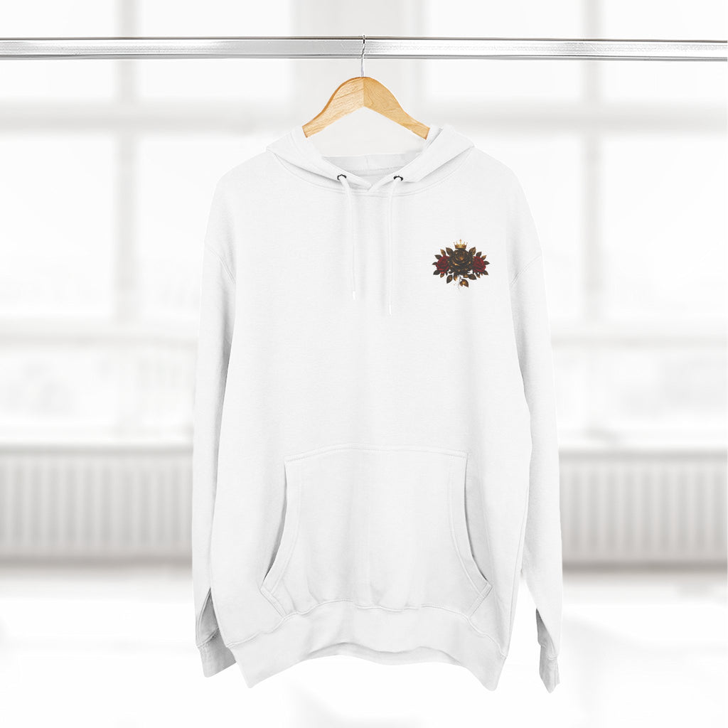 Queen Energy Hoodie — Floral Crown Graphic Fleece Pullover