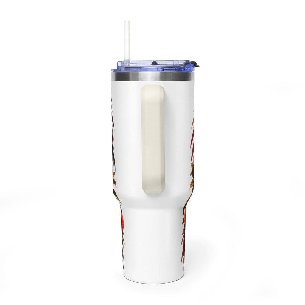 Reina Azteca: Entre Rosas y Cempasúchil | Vacuum Thermal Tumbler, 40oz