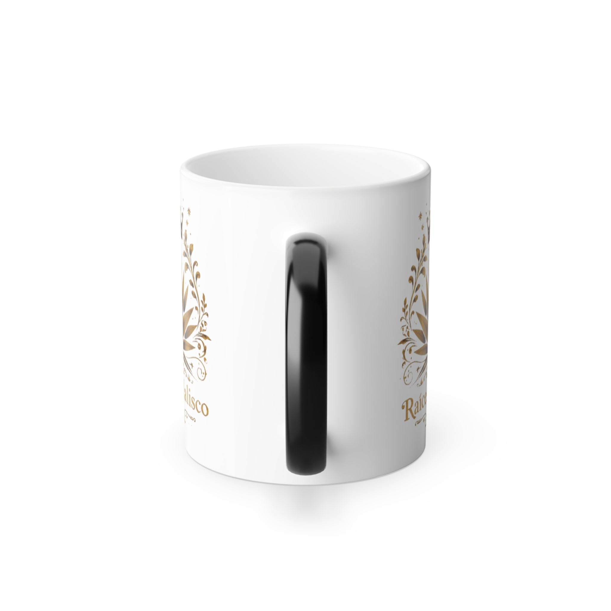 Color-Changing Mug — Raíces de Jalisco Gold Agave Design, 11oz
