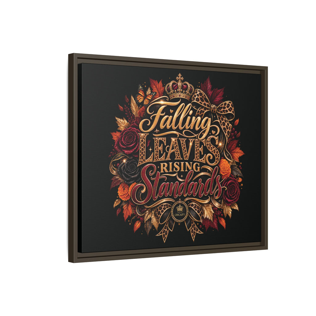 Falling Leaves, Rising Standards | Matte Canvas, Framed (Multi-color)