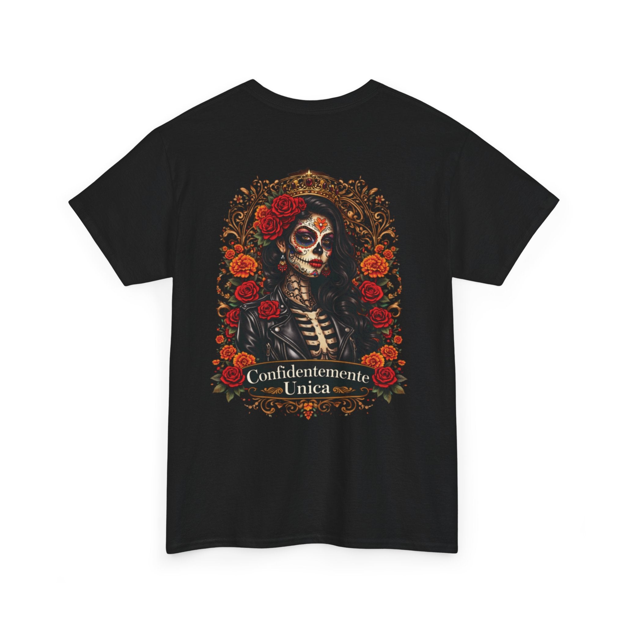 "Confidentemente Única" Floral Graphic T‑Shirt