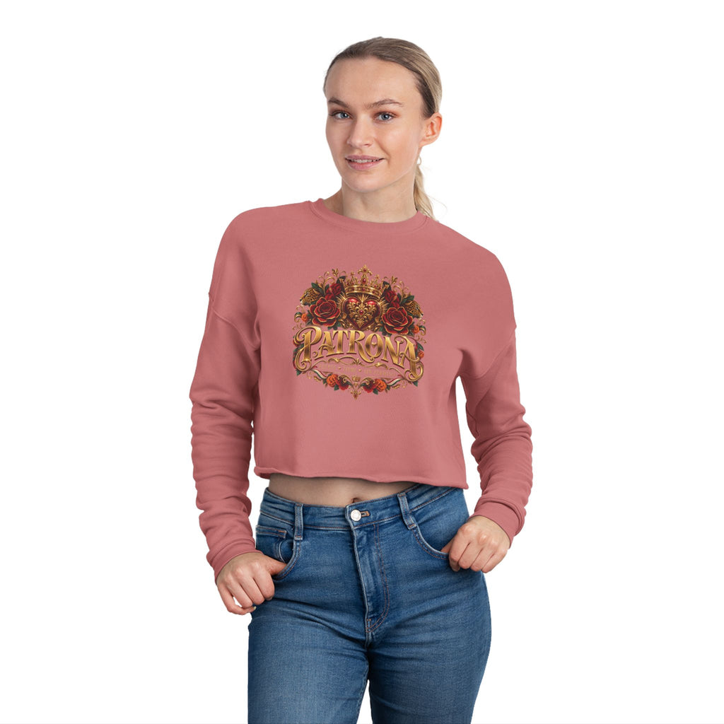 Patrona | Crowned in Power – Chicaify Collection | Women's Cropped Sweatshirt