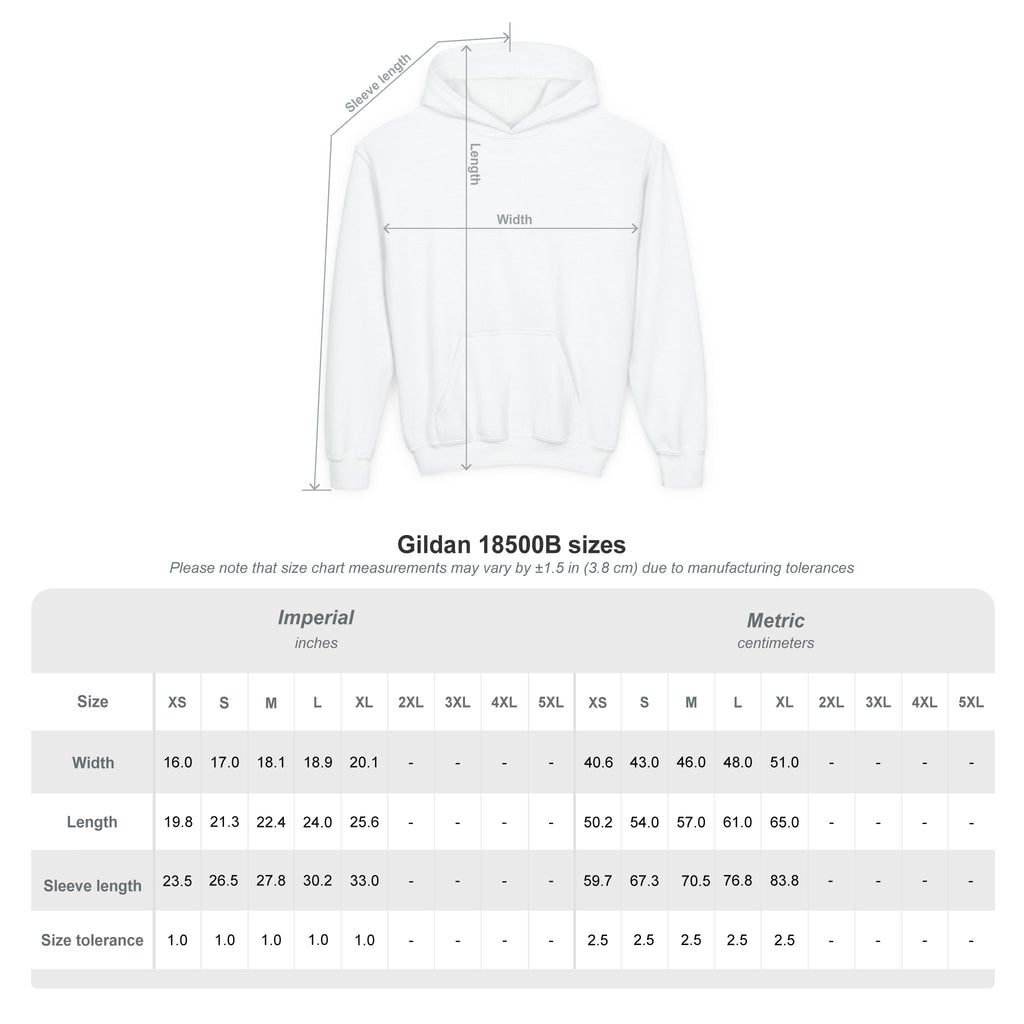 Youth Hoodie — "Mini Reina" Crown & Sneakers Graphic