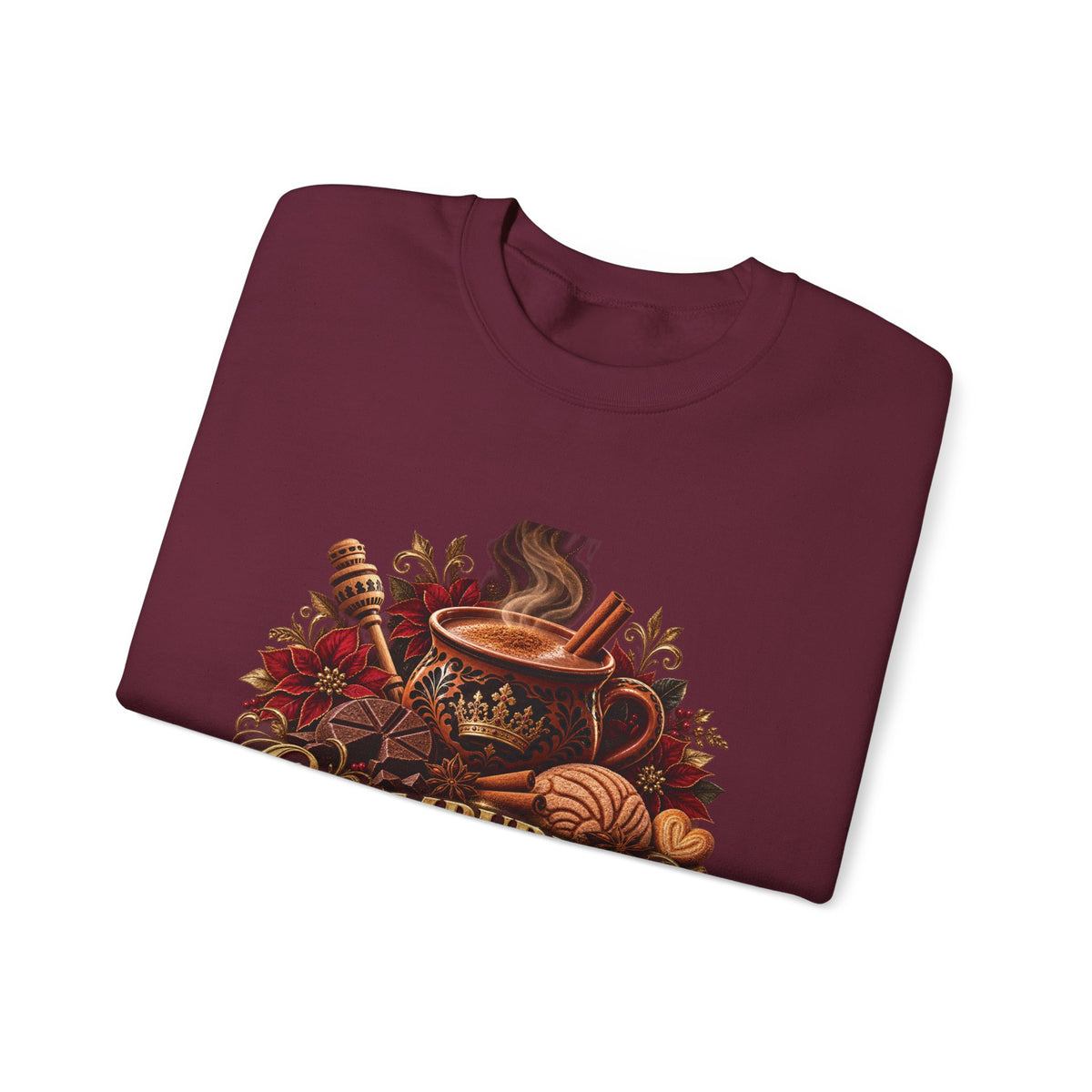 Champurrado & Chill Mexican Hot Chocolate Graphic | Unisex Crewneck Sweatshirt