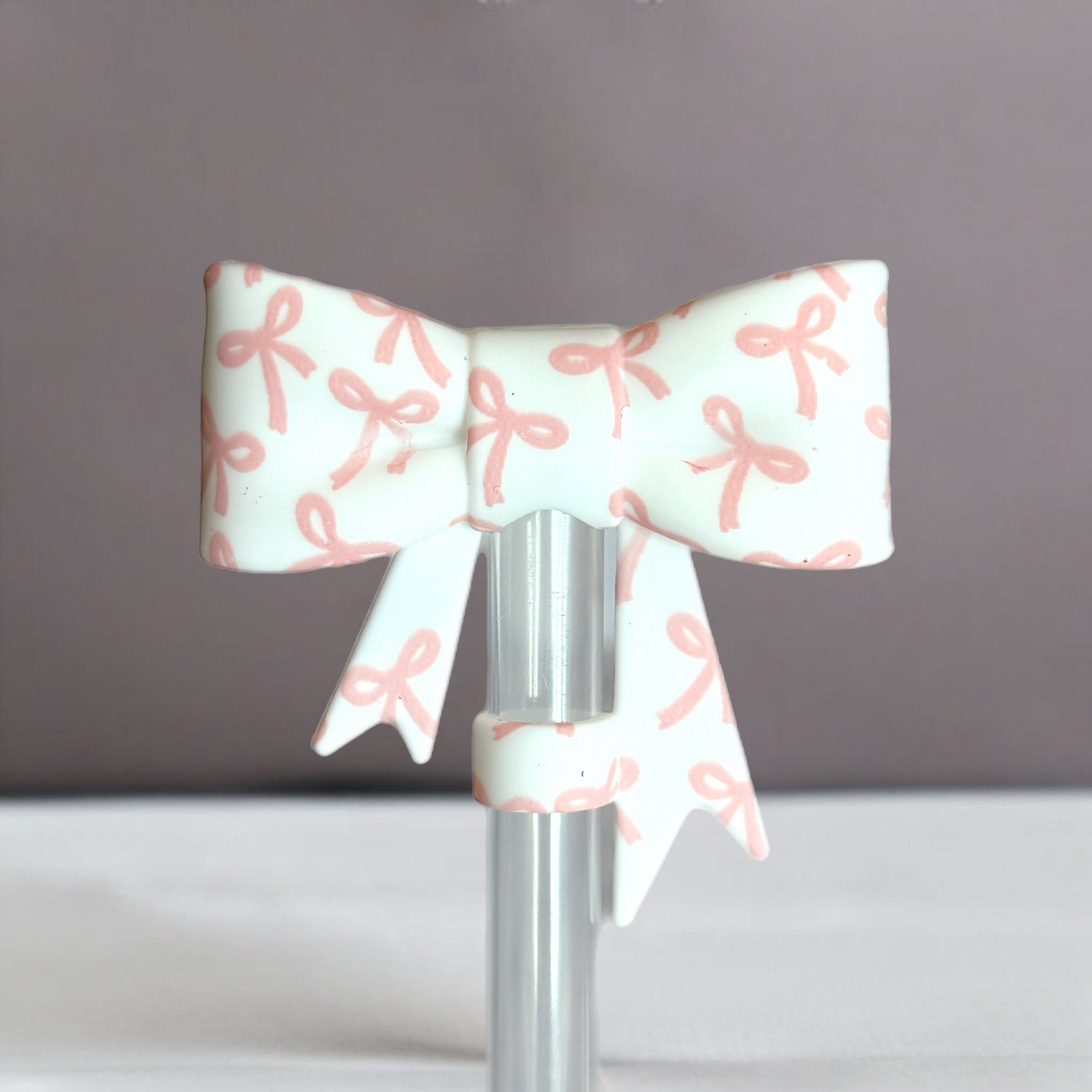 Sweet Bows 3D Bow Straw Topper