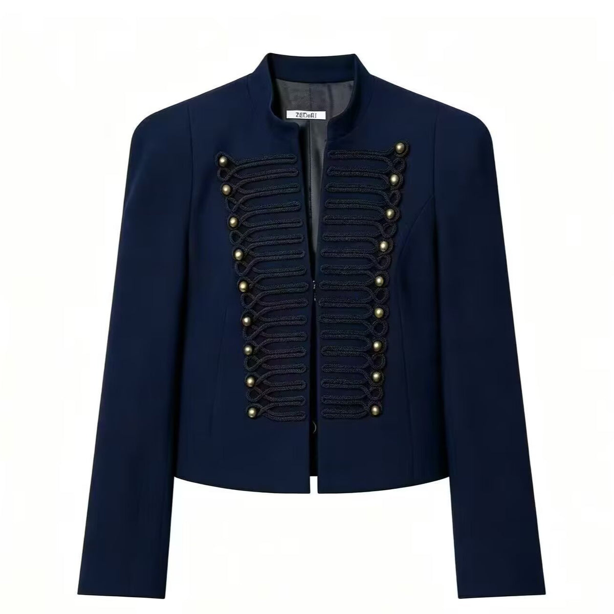 Versatile slim fit suit jacket with shoulder pads