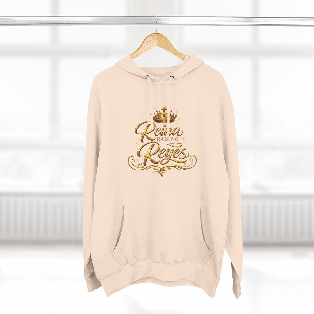 Reina Raising Reyes Hoodie | Crown Script Family Name Design