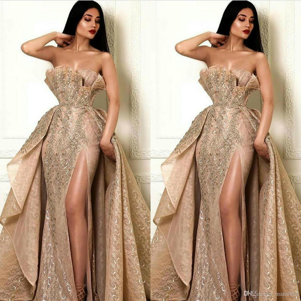 One-Shoulder Flared Evening Gown