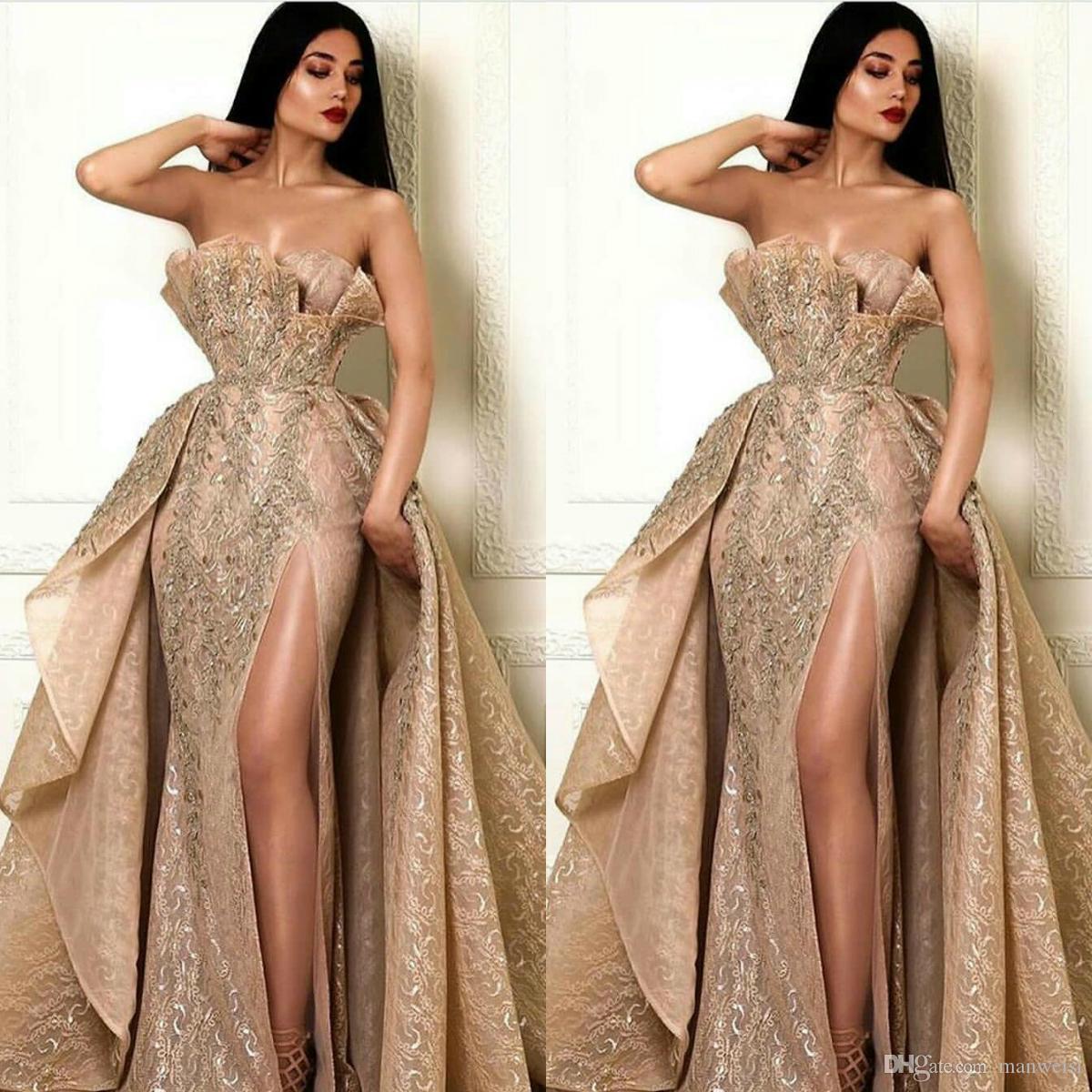 One-Shoulder Flared Evening Gown