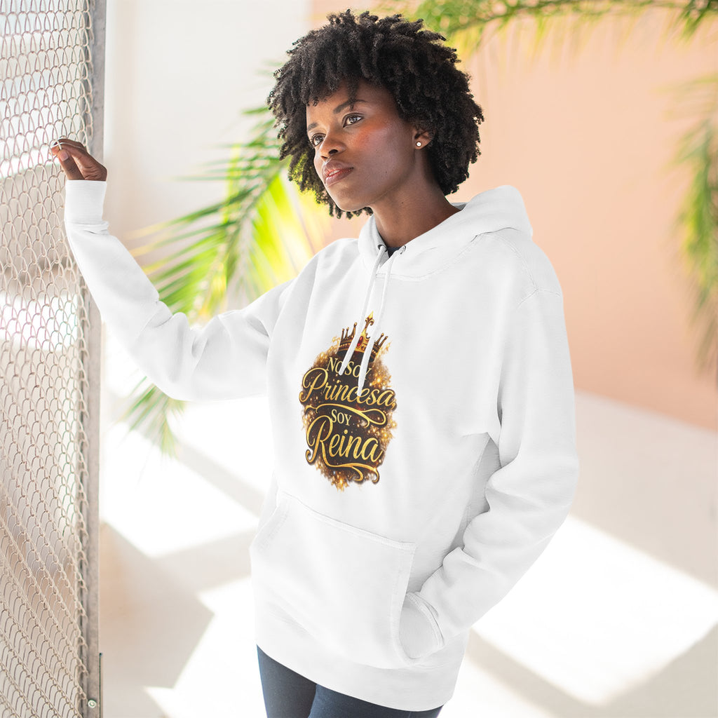 Reina Hoodie — "No Soy Princesa, Soy Reina" Queen Crown Pullover