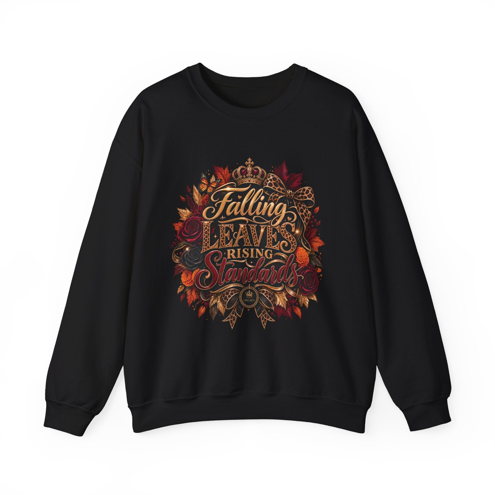 Falling Leaves, Rising Standards | Crewneck Sweatshirt