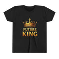 Youth Tee - "Future King" Gold Crown Graphic