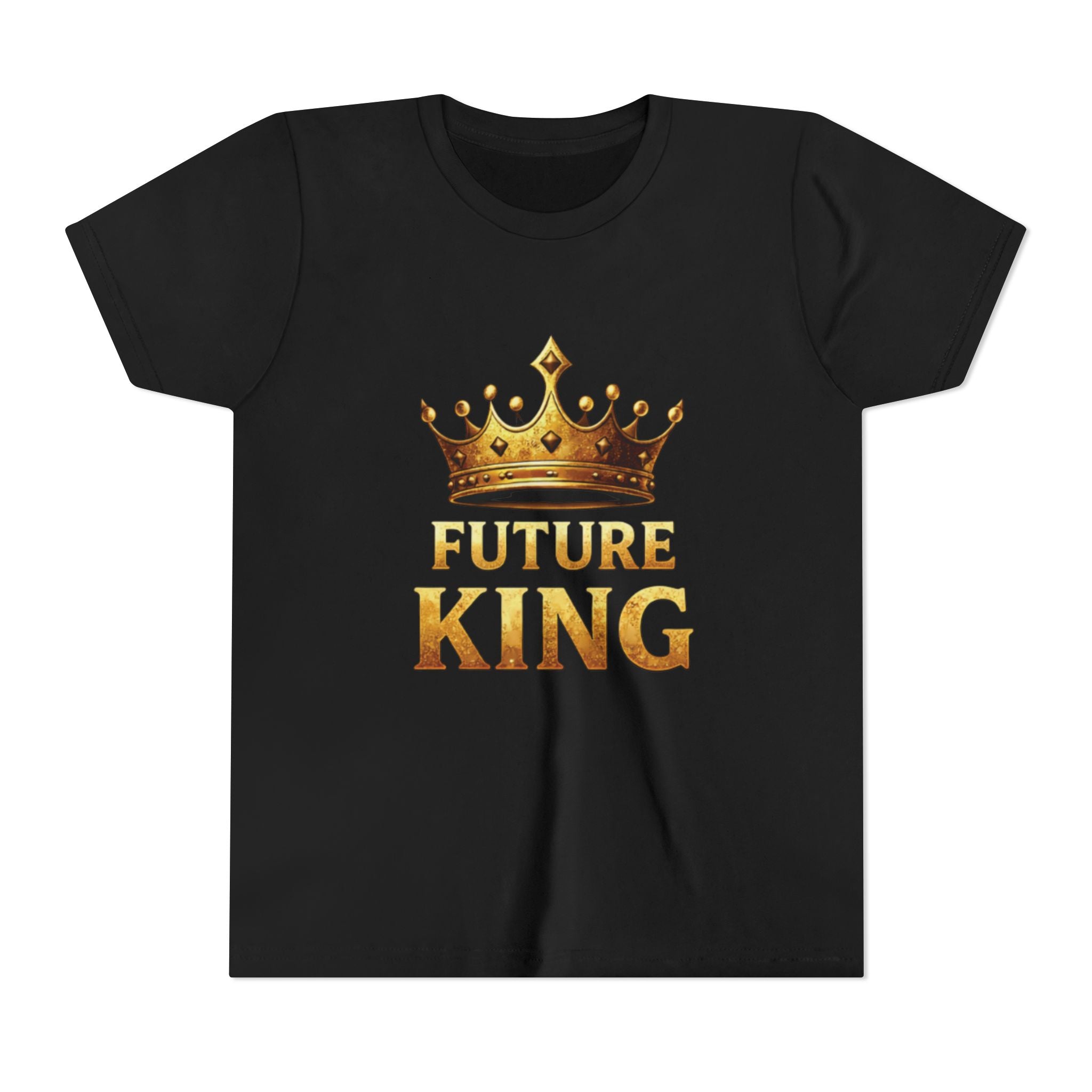 Youth Tee - "Future King" Gold Crown Graphic