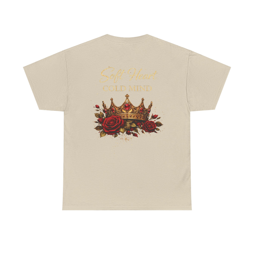 Rose Crown Tee — "Soft Heart Cold Mind" Graphic T-Shirt