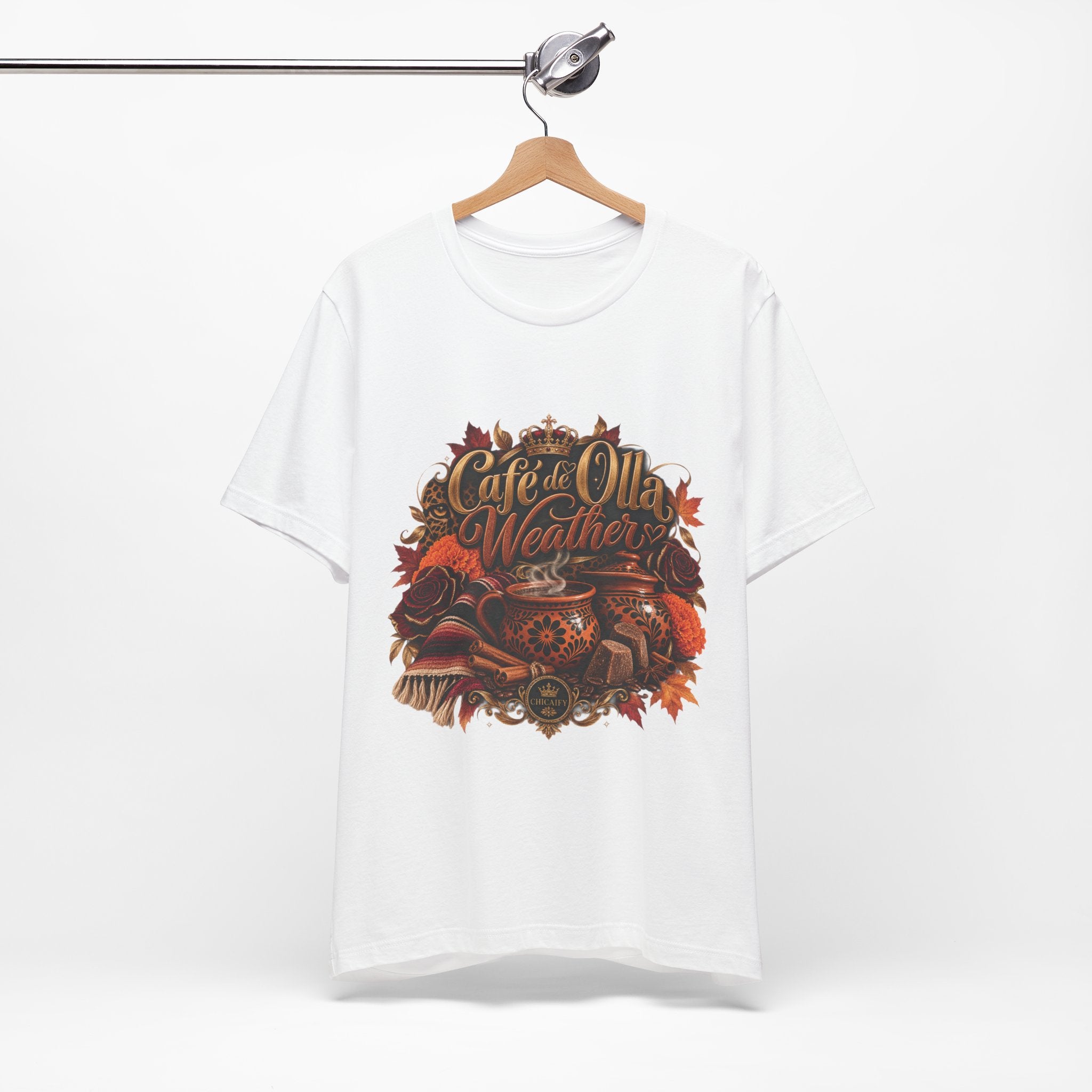Café de Olla Weather Sweatshirt | Mexican Fall | Chicaify Short Sleeve Tee