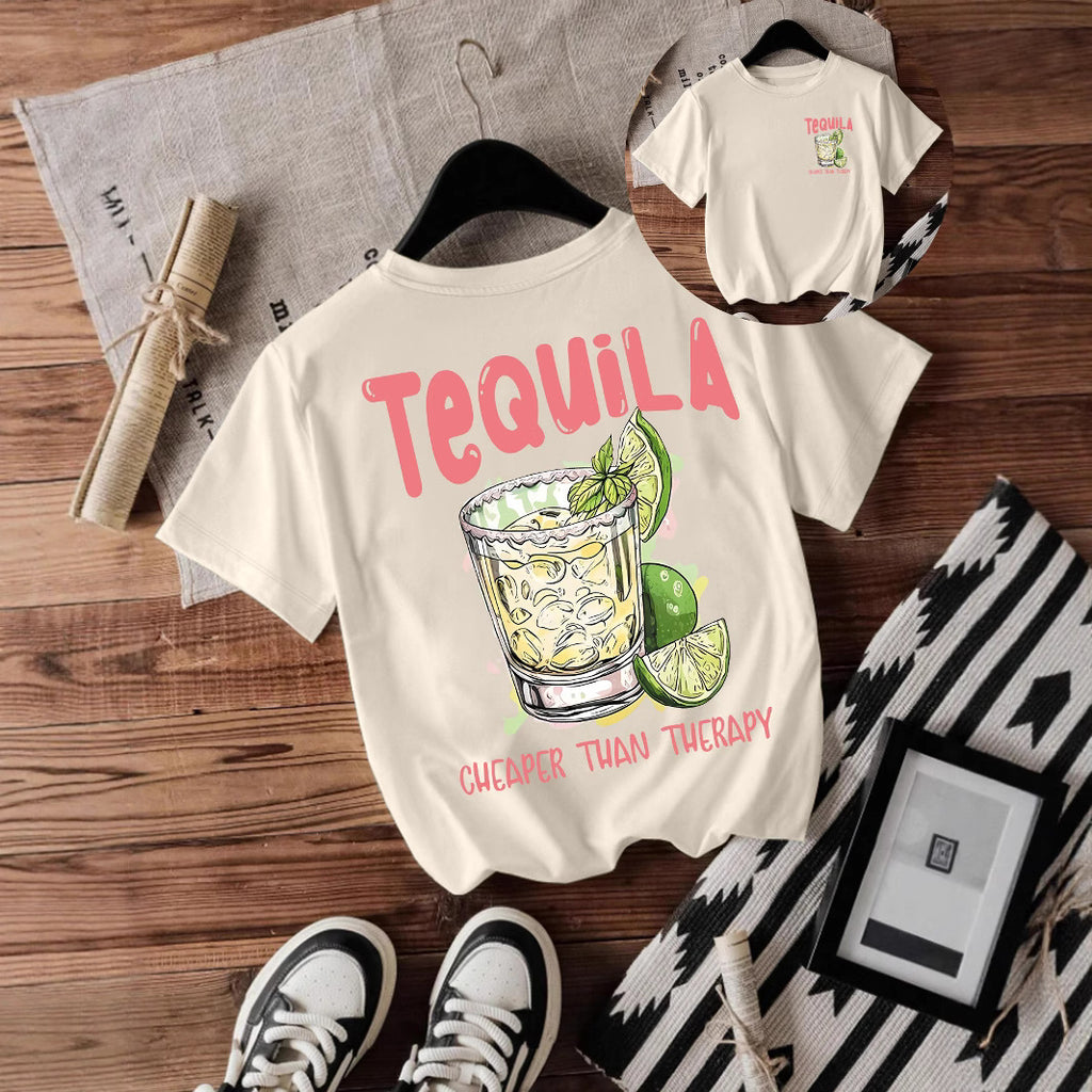 Tequila Graphic Short-Sleeve Top