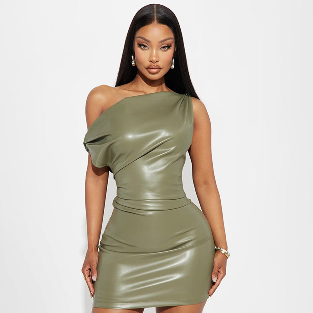 One-Shoulder Bodycon Mini Dress