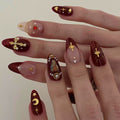 Crystal Cross Press-On Nail Set