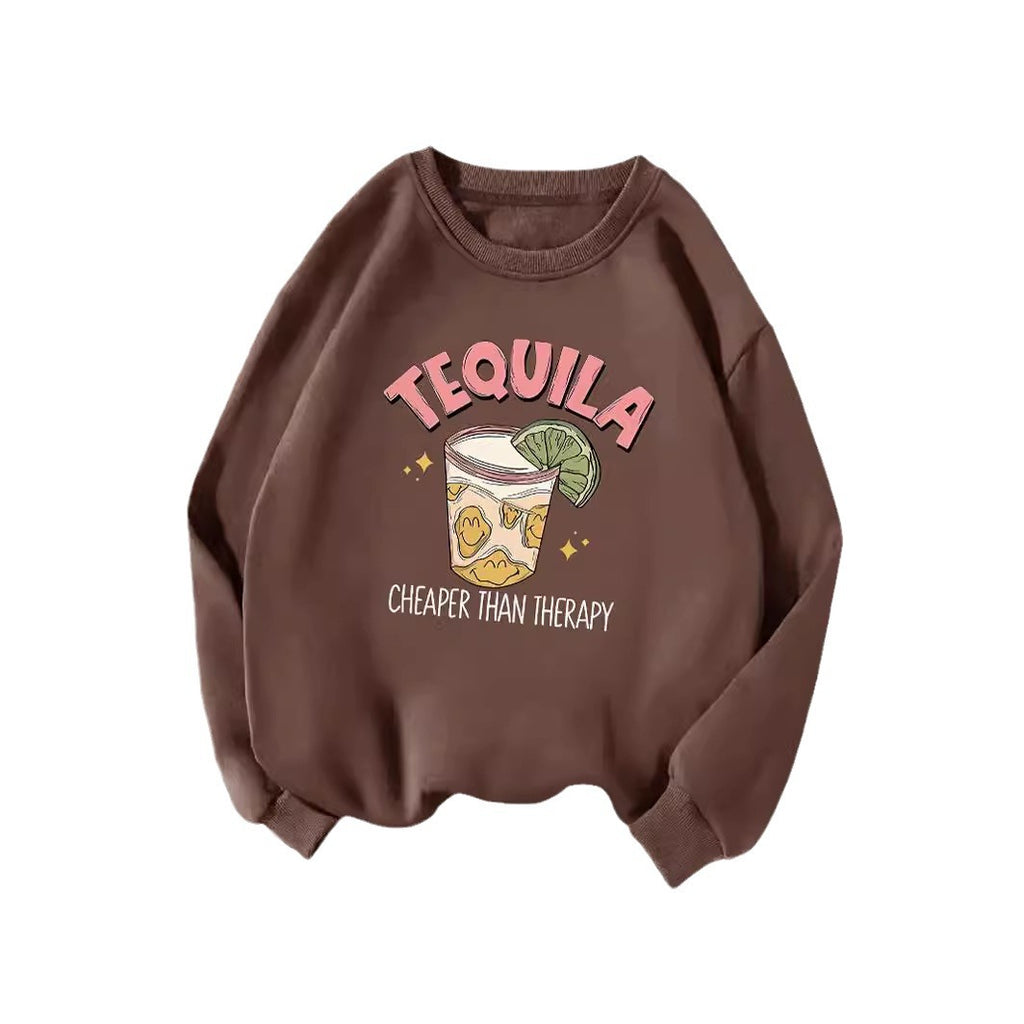 Tequila Lemon Graphic Fleece Sweatshirt