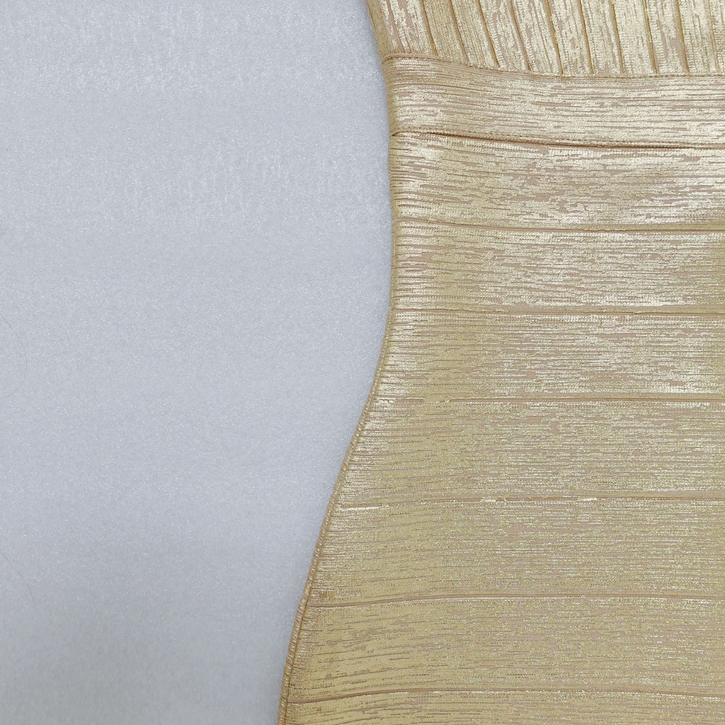 Summer Women's Fashion Hot Glue Pit Strip Bandage Dress
