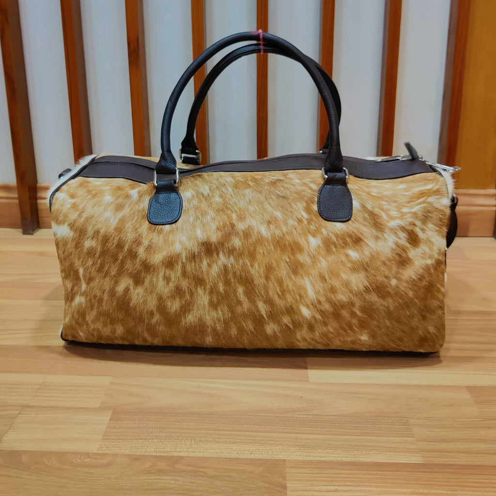 Pony Skin Bag Medium Cowhide Duffel, Perfect Anniversary or Birthday Gift