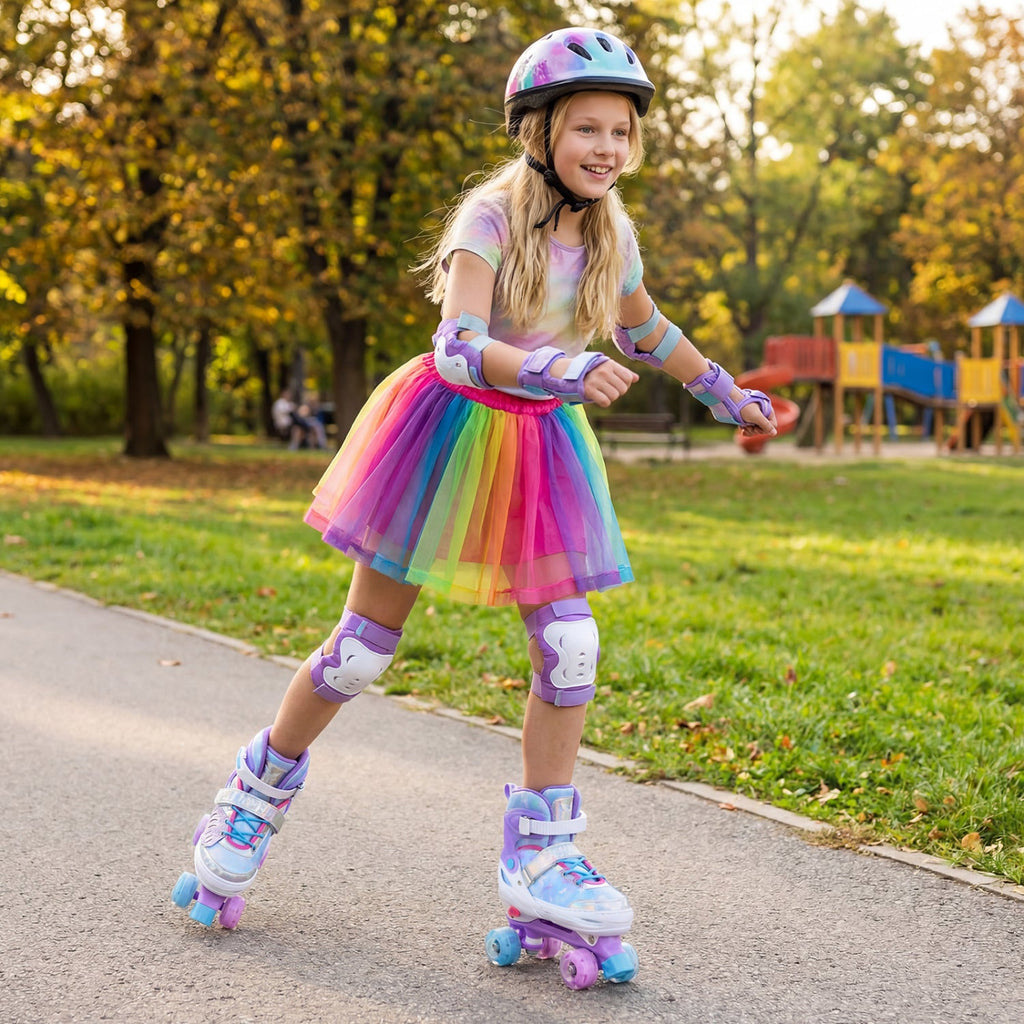Adjustable Light-Up Roller Skates for Kids | Ages 9–14