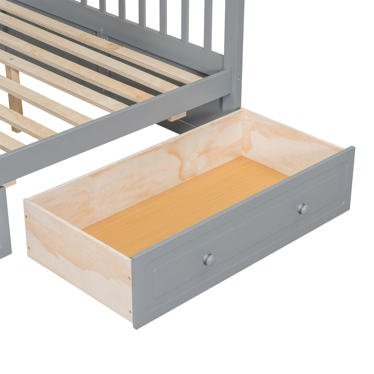 Convertible Storage Bunk Bed with Drawers - Twin Over Full
