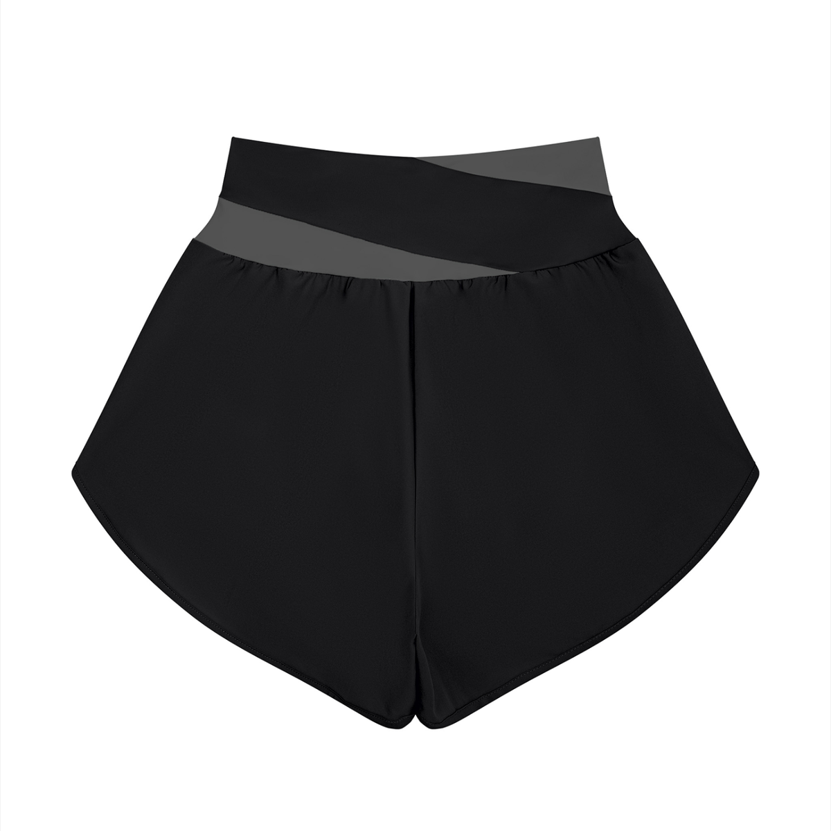 Chicaify Active Cross-Waist Performance Shorts Women’s Yoga Panelled Shorts