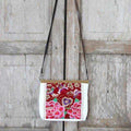 Leather Embroidered Crossbody Bag - Thailand