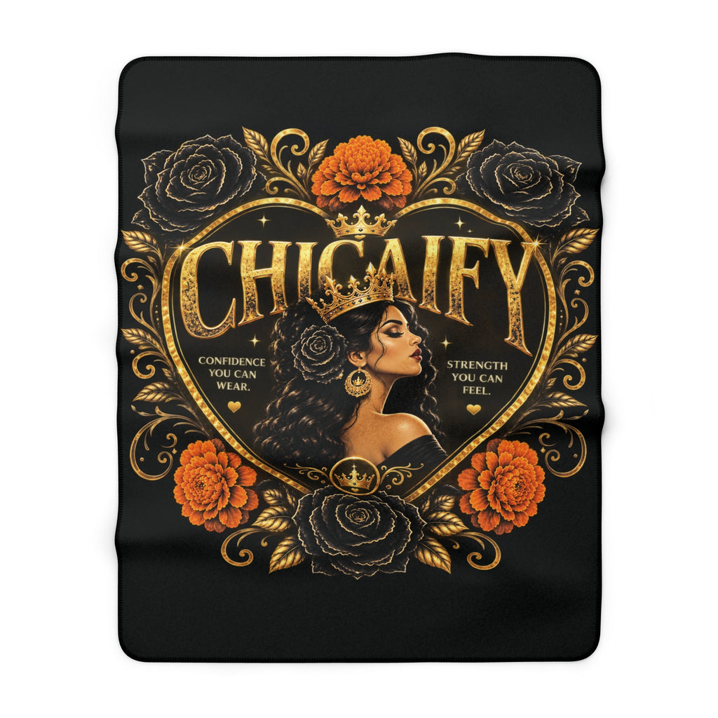 Chicaify® Be Bold. Take Up Space. Statement | Sherpa Fleece Blanket