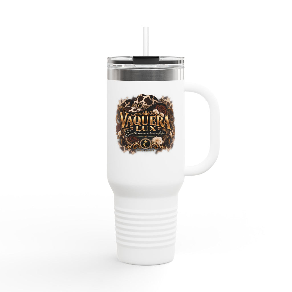 IVaquera Lux – Bonita, Brava y Bien Vestida | nsulated Travel Mug, 40oz