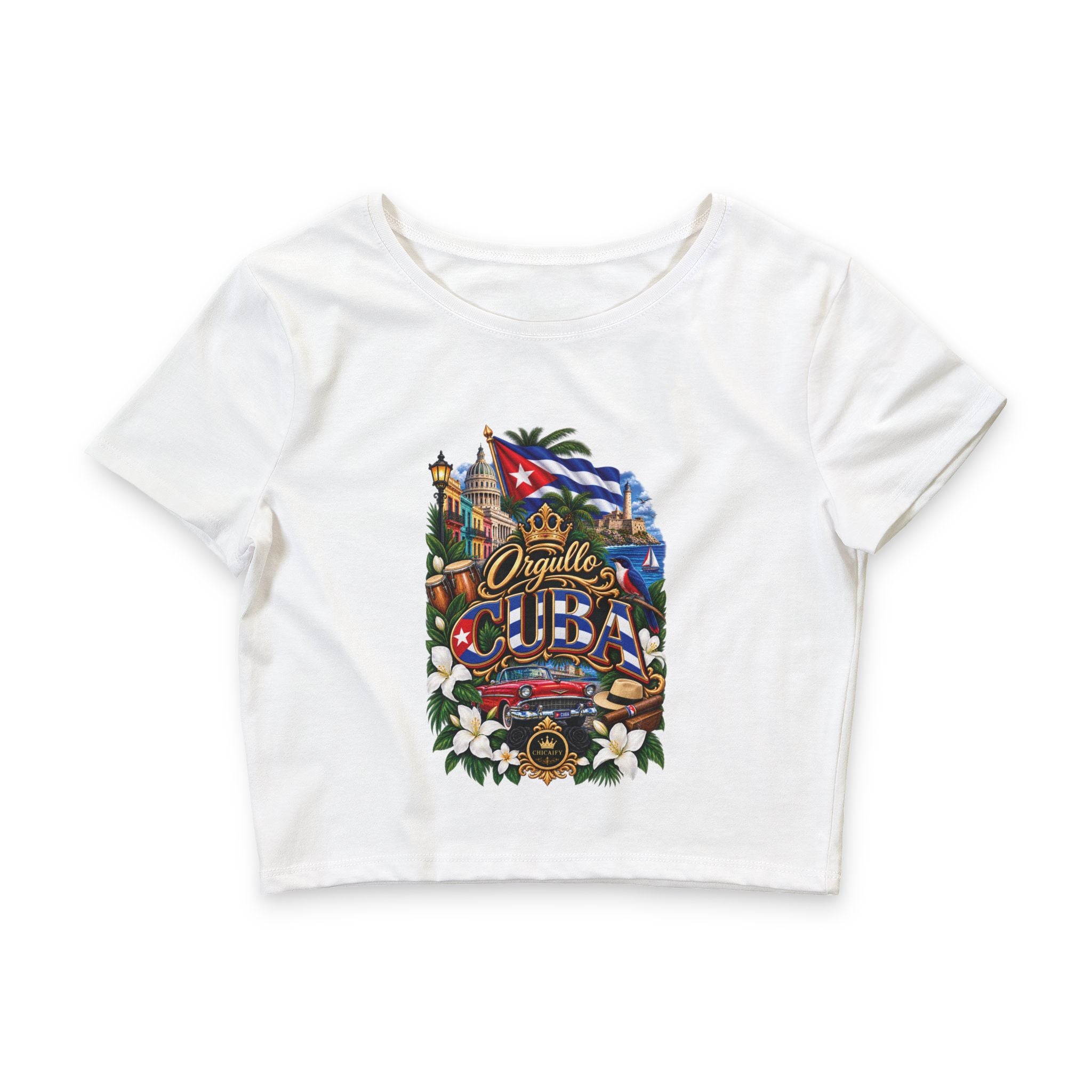Orgullo Cuba — Raíces Unidas Collection |  Crop Tee