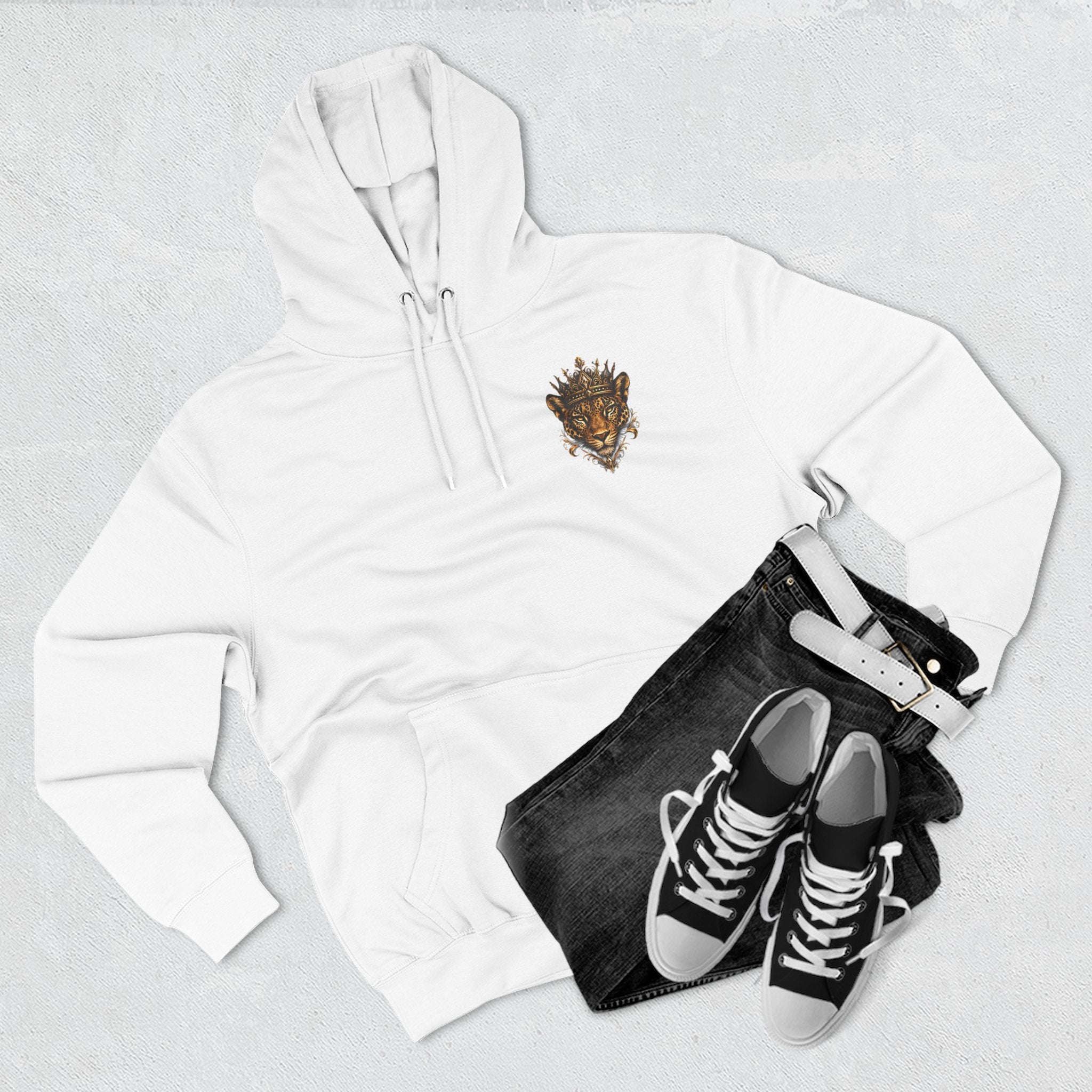 Reina Salvaje – Jaguar Queen Hoodie — 'Reina Salvaje' Graphic Fleece Hoodie