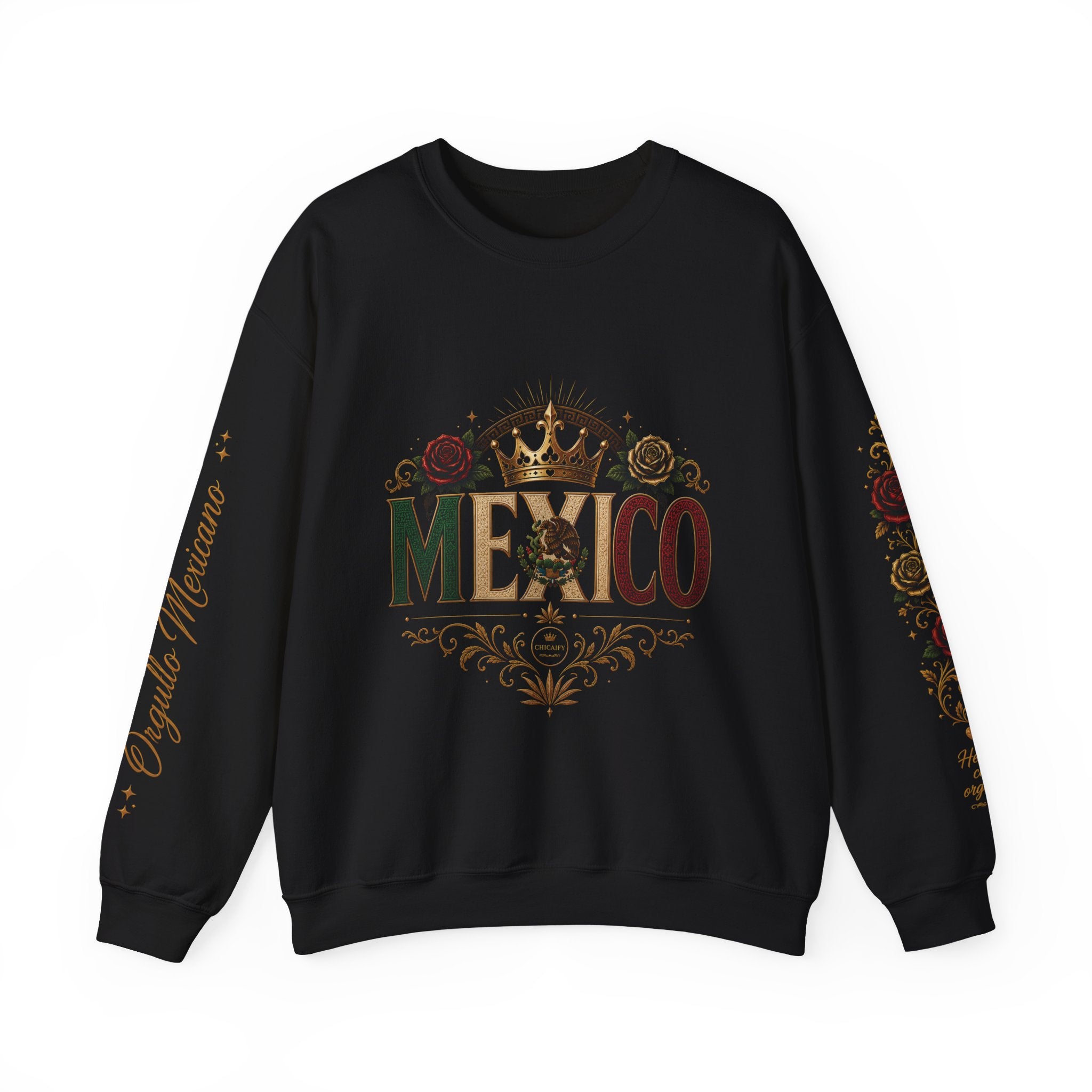 Orgullo Mexicano Crewneck Sweatshirt - Viva México Graphic Pullover