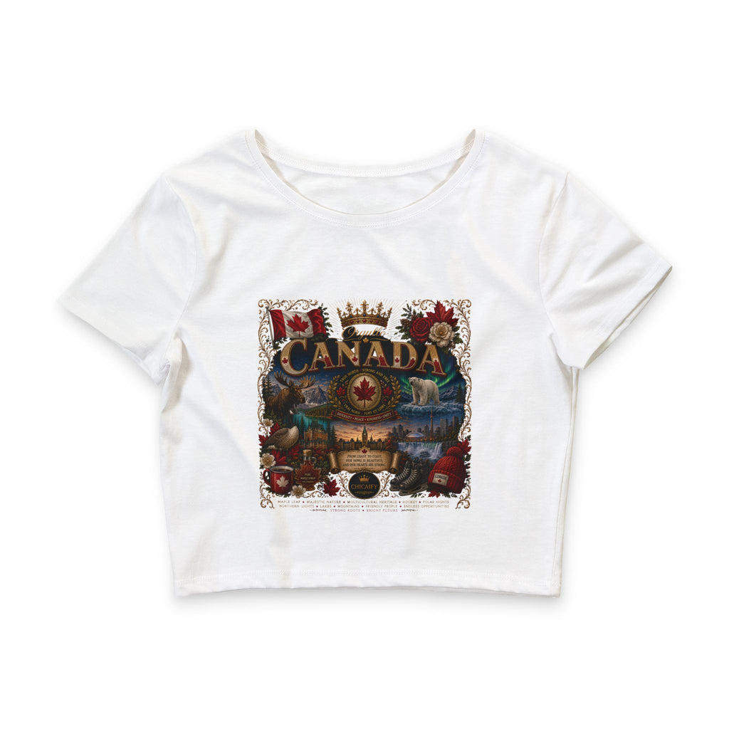 Orgullo Canada | Raíces Unidas Collection  Crop Tee